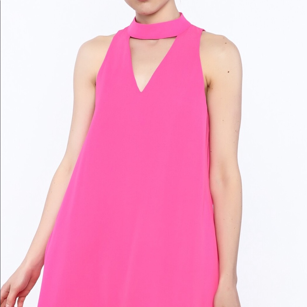 HYFVE Bright pink sleeveless dress size Large